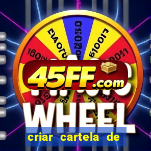 criar cartela de bingo no word